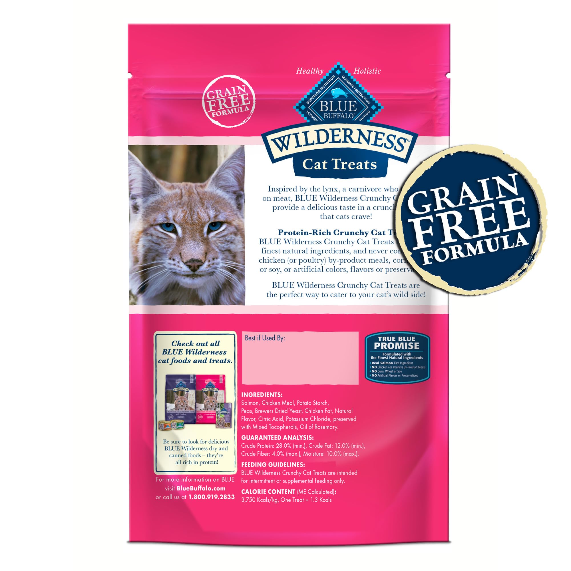 Blue Buffalo Wilderness — Premios y Snacks Naturales Sin Granos para Gato