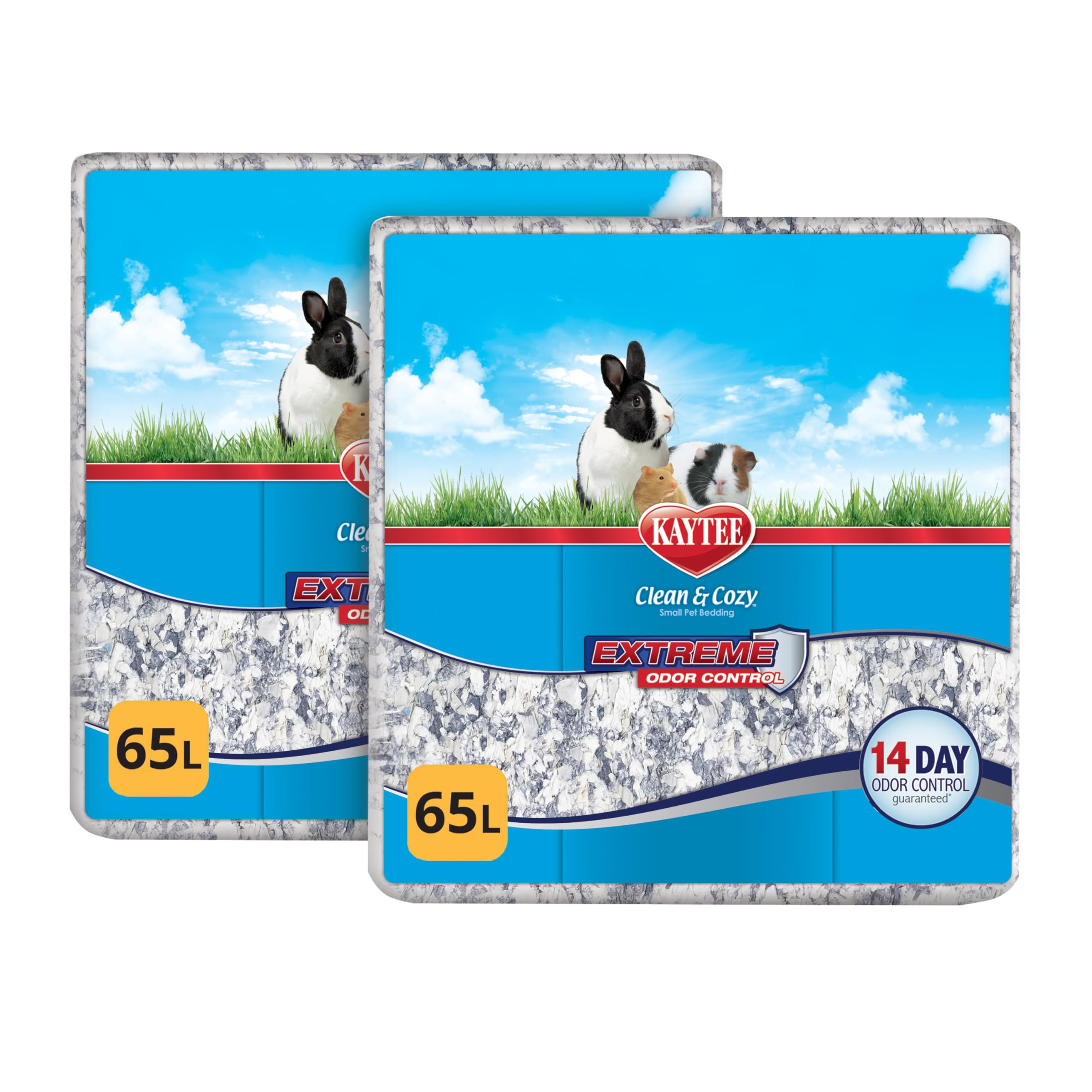 Kaytee Clean & Cozy Extreme Odor Control — Cama y Sustrato Absorbente con Control de Olores para Cobayos, Conejos, Hámsters, Jerbos y Chinchillas