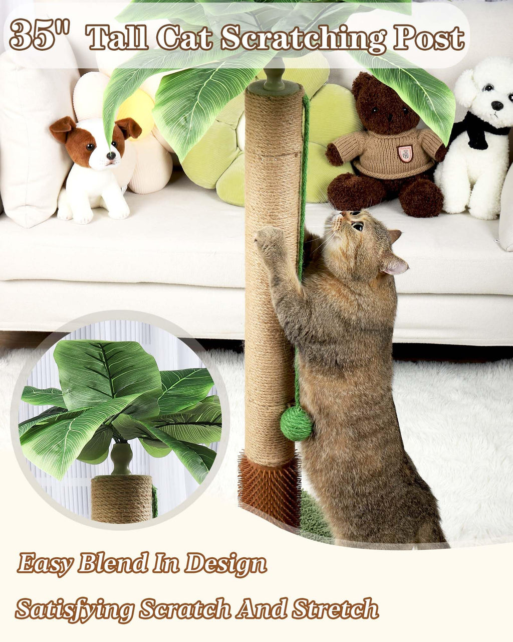 ANWA — Rascador Alto para Gatos Adultos de Interior