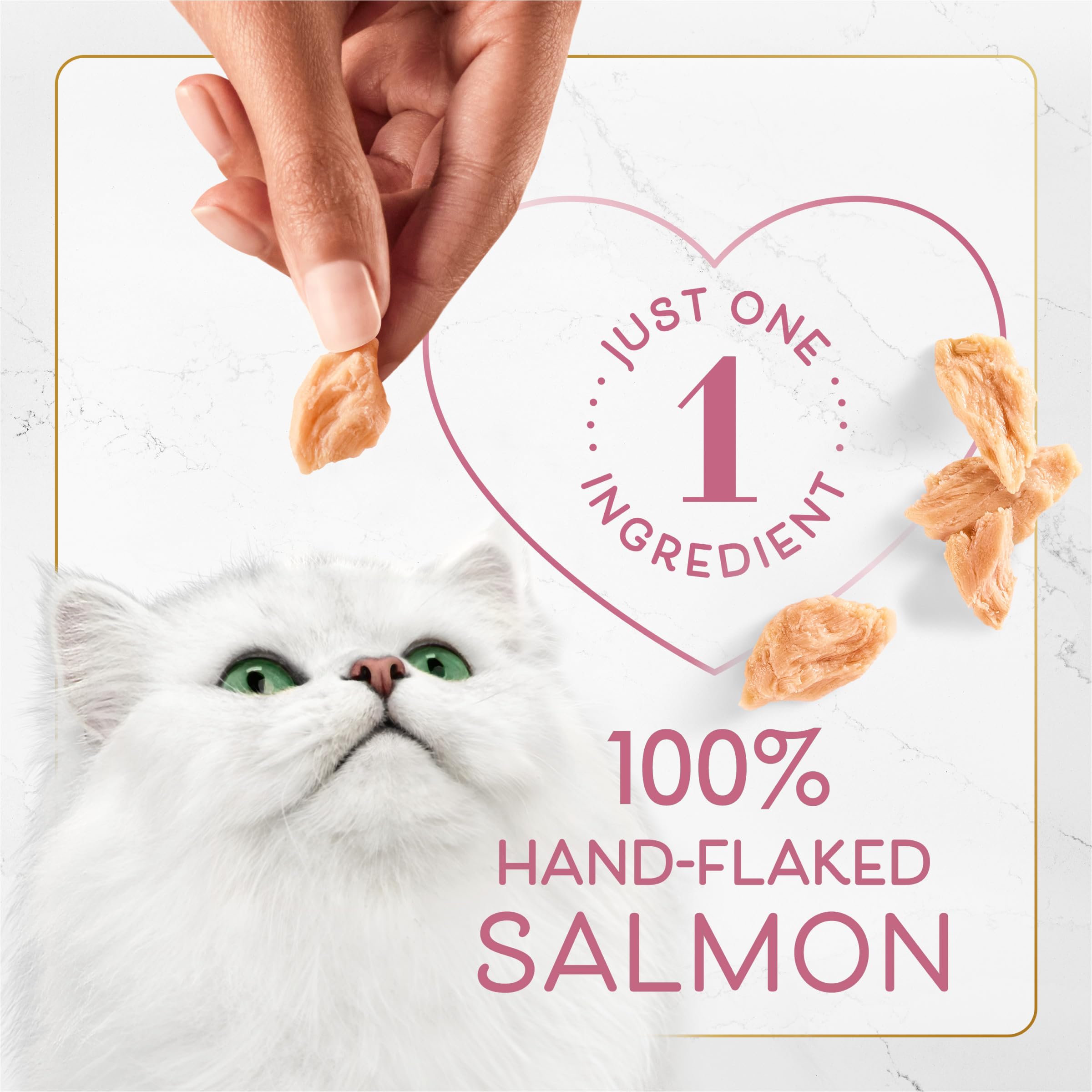 Purina Fancy Feast Purely Natural — Paquete Variado de Snacks para Gatos con Pollo, Atún y Salmón (5 sobres de 10 piezas c/u)