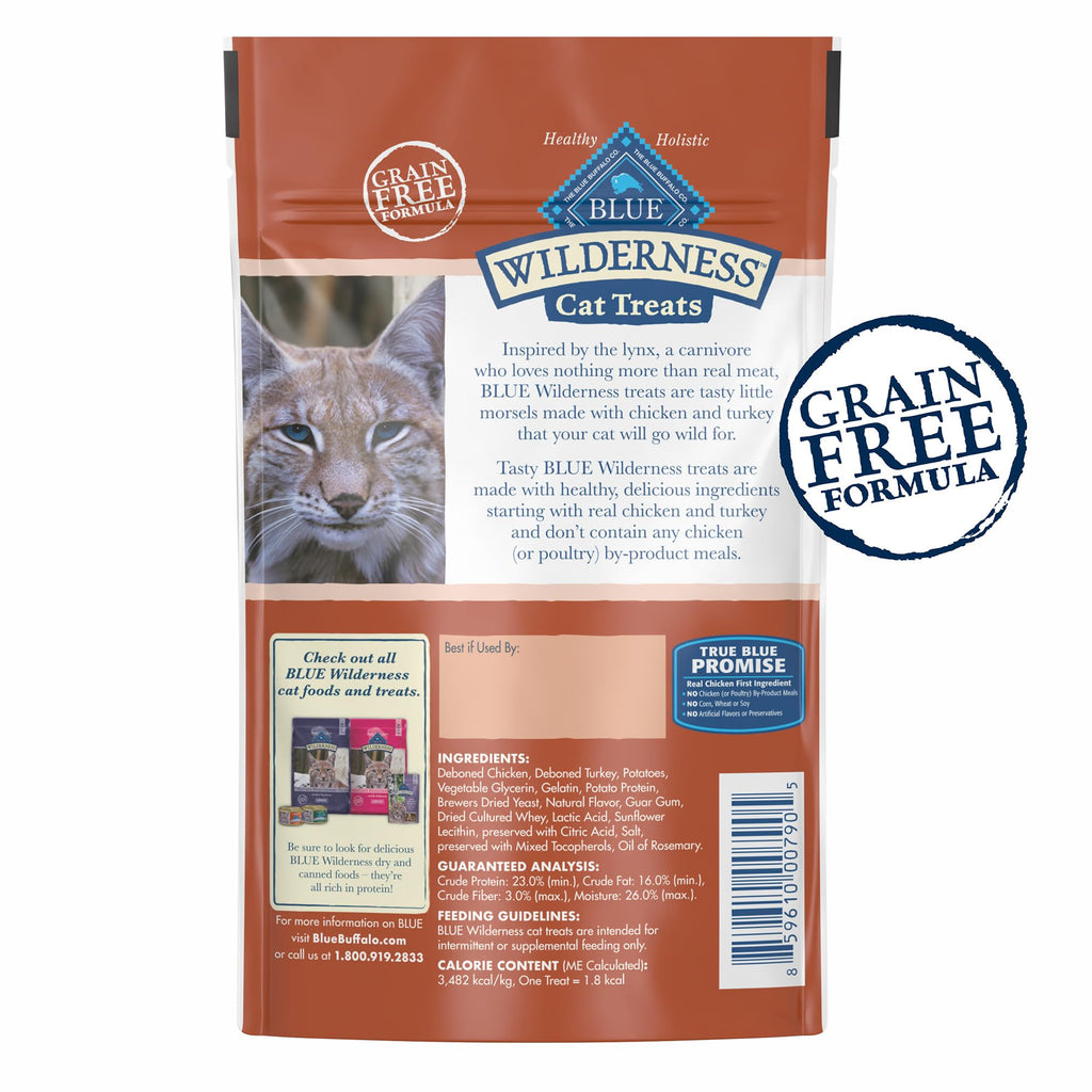 Blue Buffalo Wilderness — Premios y Snacks Naturales Sin Granos para Gato