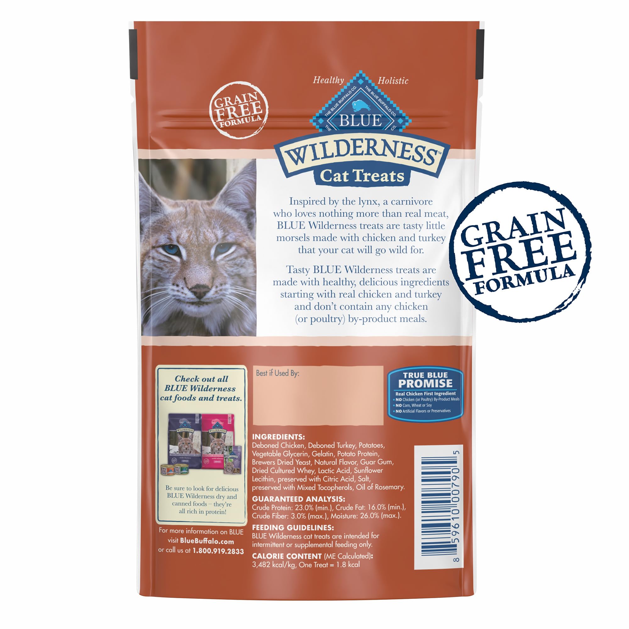 Blue Buffalo Wilderness — Premios y Snacks Naturales Sin Granos para Gato