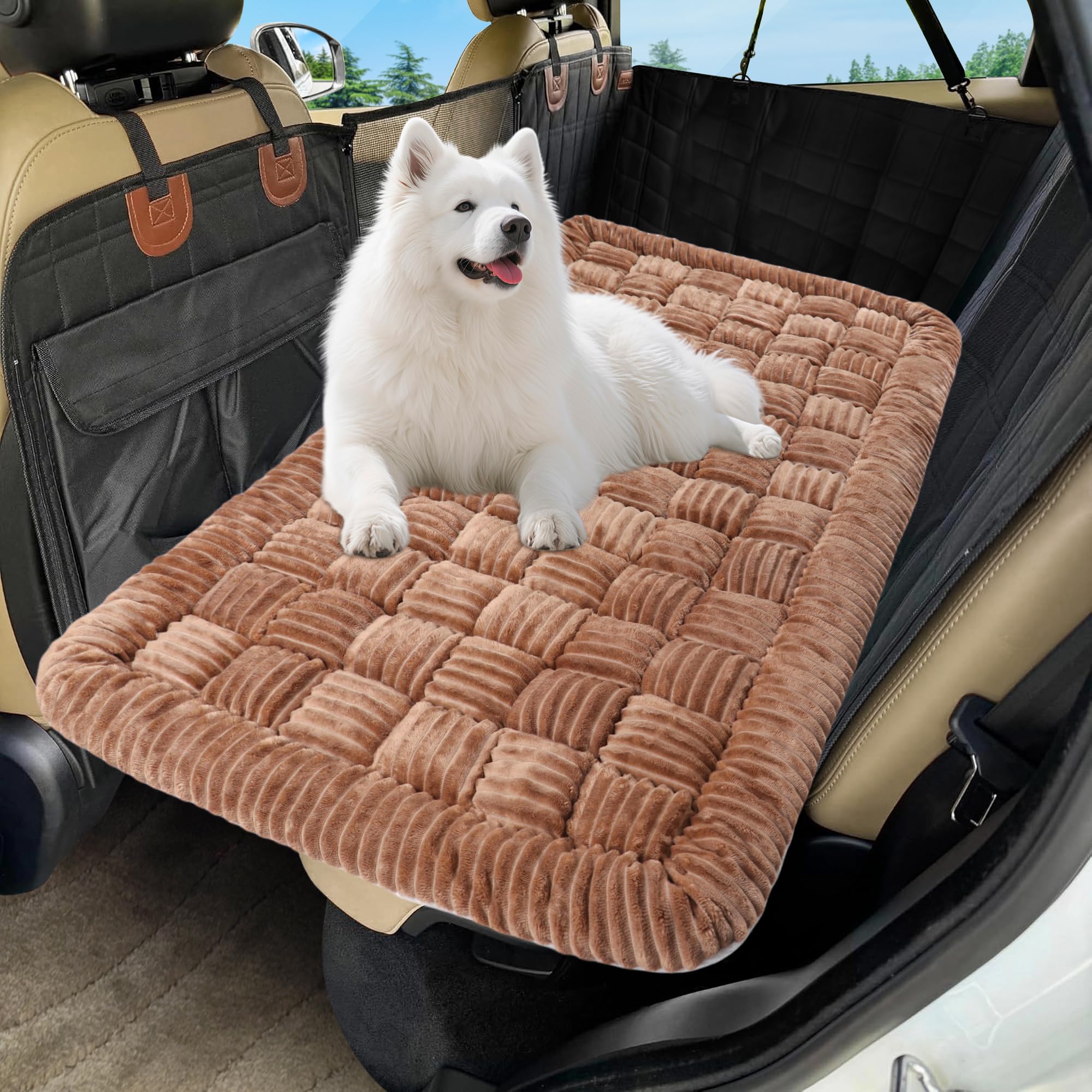 Loiion — Cama para Perro con Diseño Escocés y Funda Protectora para Sofá