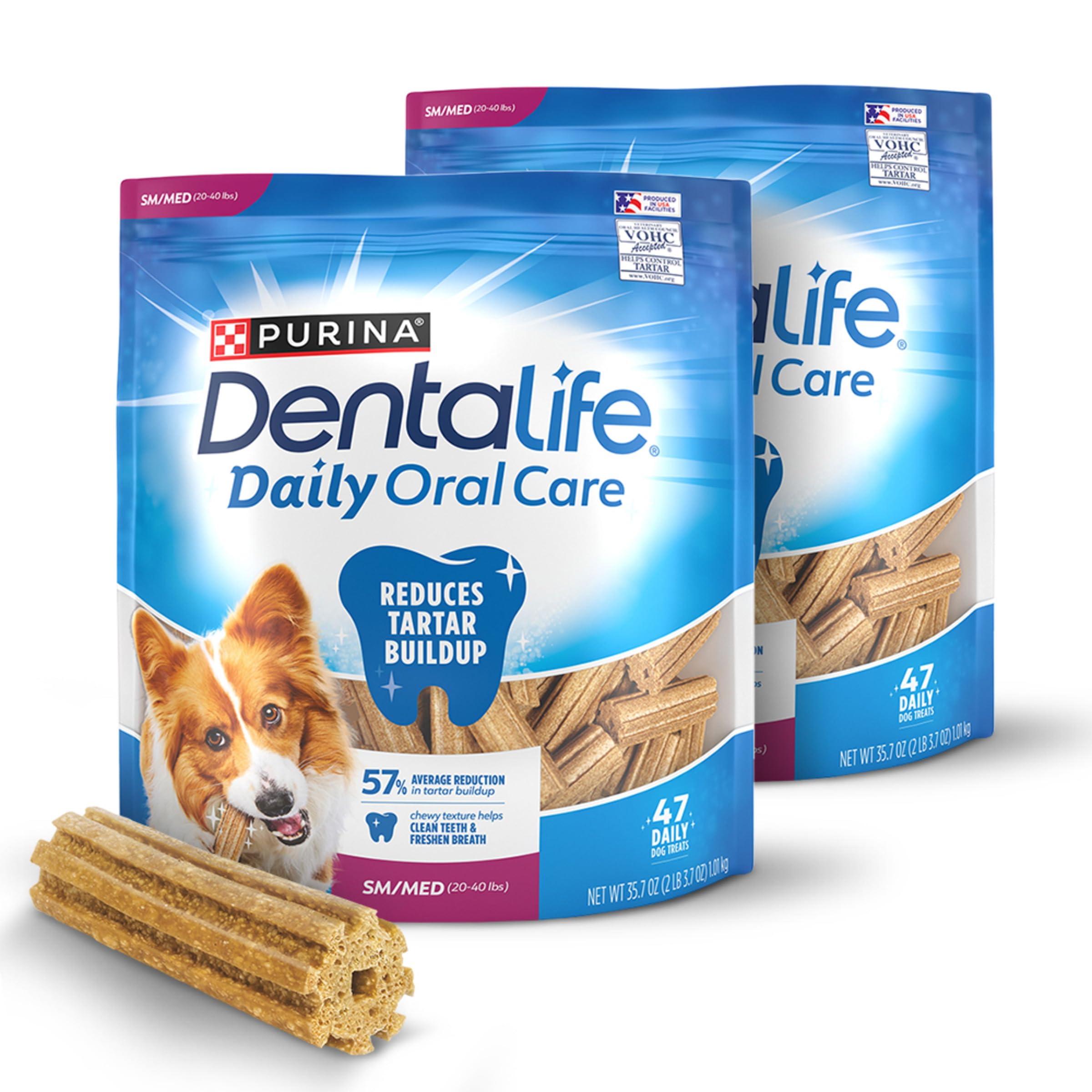 DentaLife Daily Oral Care — Premios Dentales de Cuidado Bucal Diario para Perros Pequeños y Medianos