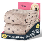 Tapete Entrenador Lavable y Reutilizable para Perros — Protección Impermeable Súper Absorbente contra Orina, Paquete de 2