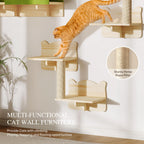 Homiflex — Repisas de Pared para Gatos, Mueble Escalador Montado en Pared para Felinos