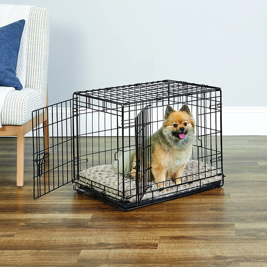 New World — Jaula para Perro Plegable de Metal con Doble Puerta