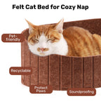 FUKUMARU — Rascador con Forma de Sofá para Gato, Reversible y Desmontable, Cama Rascadora Redonda para Gatos de Interior