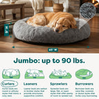 FurHaven Calming Cuddler — Cama Donut Calmante de Peluche para Perros y Gatos