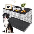 Petmystify — Cubierta Plegable con Imanes para Jaula de Perro, Superficie de Almacenamiento Decorativa en Aluminio Aeronáutico