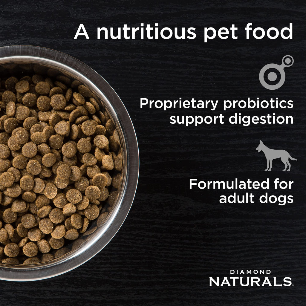 Diamond Naturals Premium — Croquetas con Proteína de Cordero, Superalimentos y Probióticos para Perro Adulto