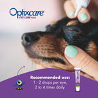 OptixCare Eye Lube Plus con Ácido Hialurónico — Gel Lubricante Ocular de Larga Duración para Perros, Gatos y Caballos 20g (Paquete de 3)