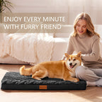 Patas Lague — Cama Ortopédica con Espuma Egg Crate, Funda Lavable y Base Antideslizante para Perro