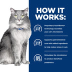 Hill's Prescription Diet Gastrointestinal Biome Stress — Alimento Húmedo para Gatos con Pollo y Verduras, Fórmula Digestiva y Antiestresante, Latas de 82g, Paquete de 24