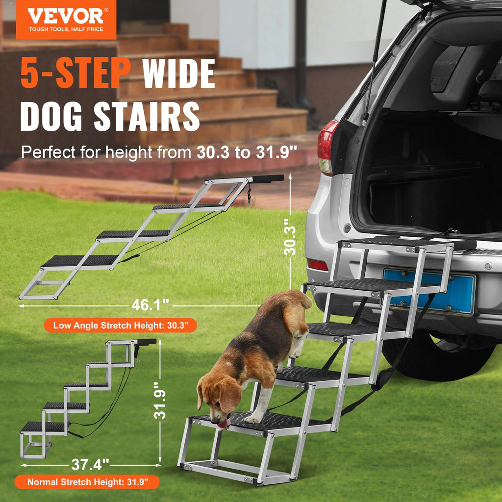 VEVOR — Escalera para Mascotas — Escalones para Subir a Cama, Sofá o Muebles para Perro y Gato