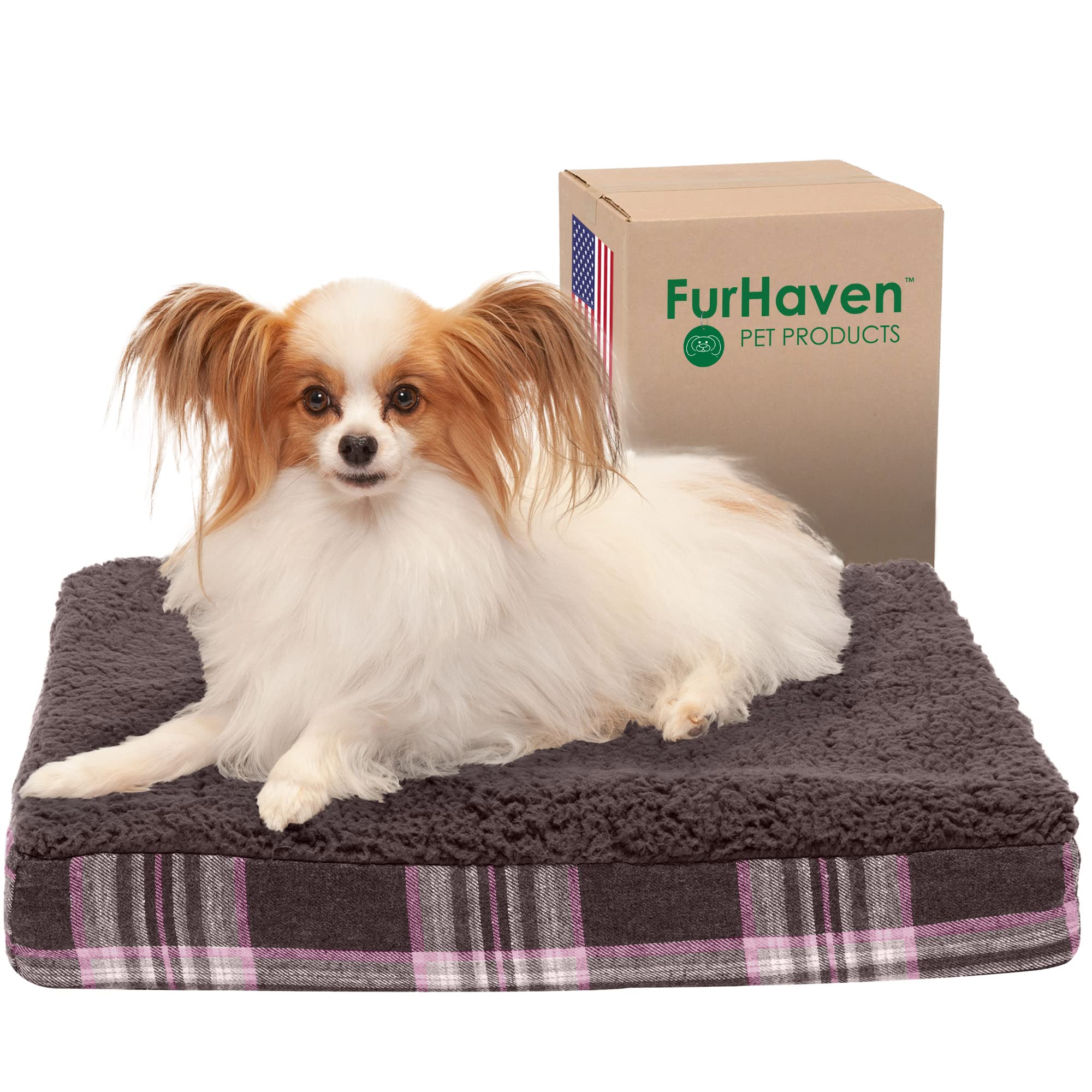 Furhaven — Cama Ortopédica con Cubierta Lavable y Desmontable para Perro