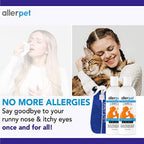 Allerpet Cat Dander Remover — Eliminador de Alérgenos y Caspa para Gato, Fórmula No Tóxica con Eficacia Científicamente Comprobada