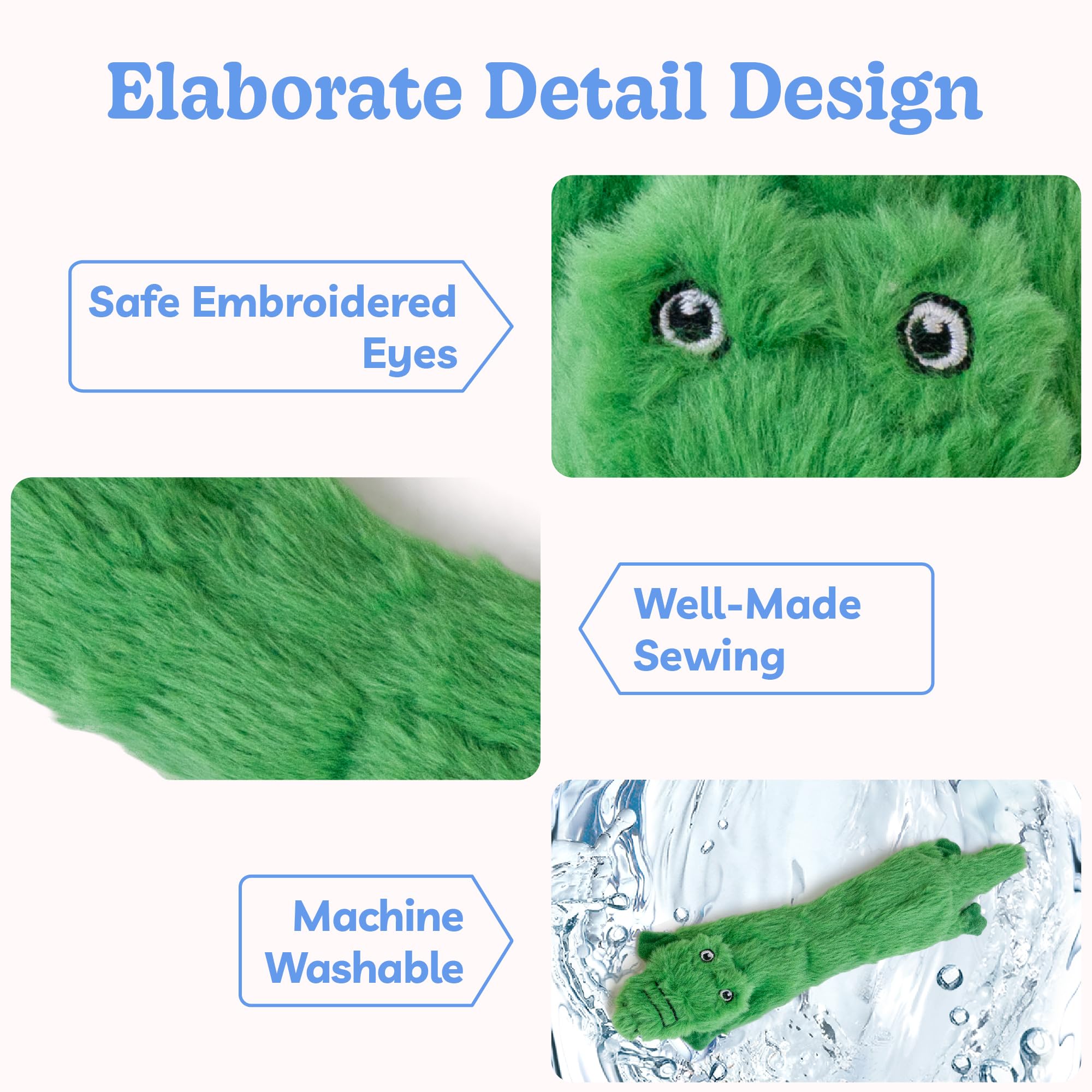 SHARLOVY Bubble Plush — Juguetes de Peluche Chirriantes y Crujientes sin Relleno para Perro