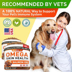 StrellaLab Fish Oil — Gomitas de Omega 3 para Perros con Alivio de Alergias, Comezón y Muda de Pelo