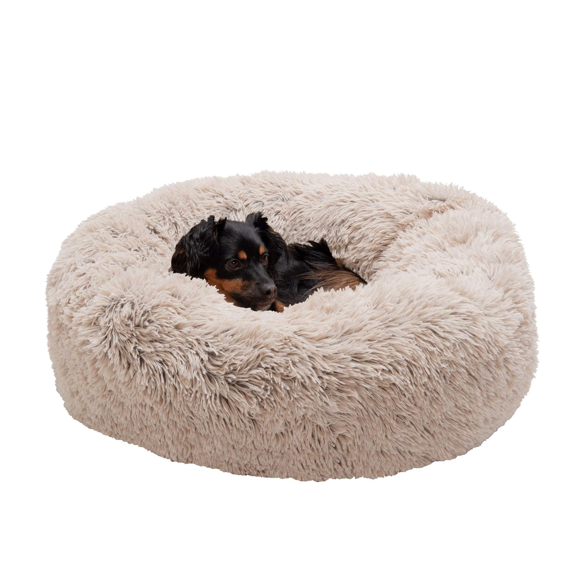 FurHaven Calming Cuddler — Cama Donut Calmante de Peluche para Perros y Gatos