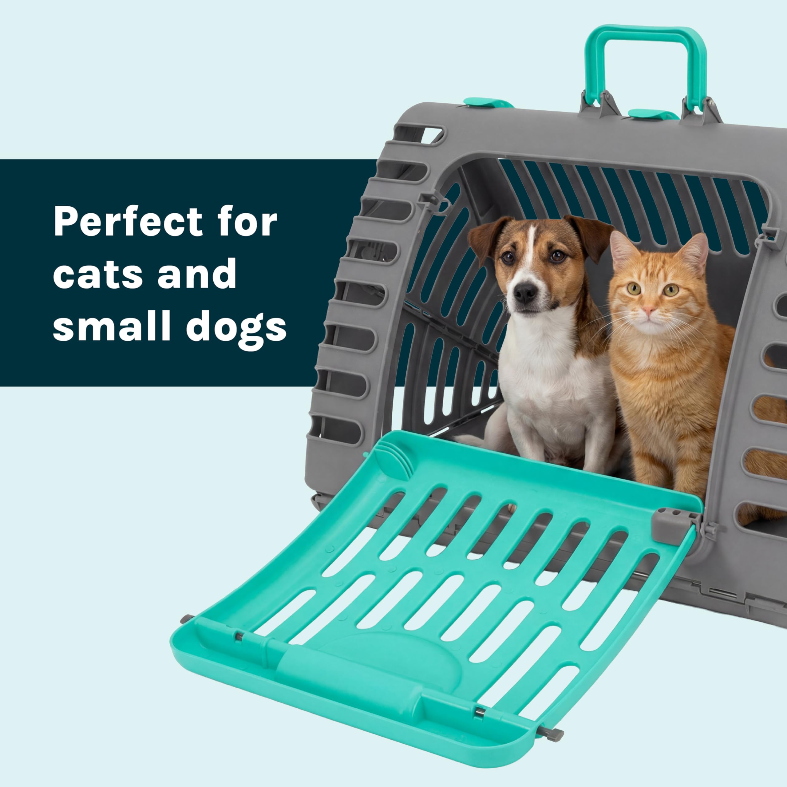 SportPet Designs — Transportadora Plegable para Gato con Puerta Lateral Abatible
