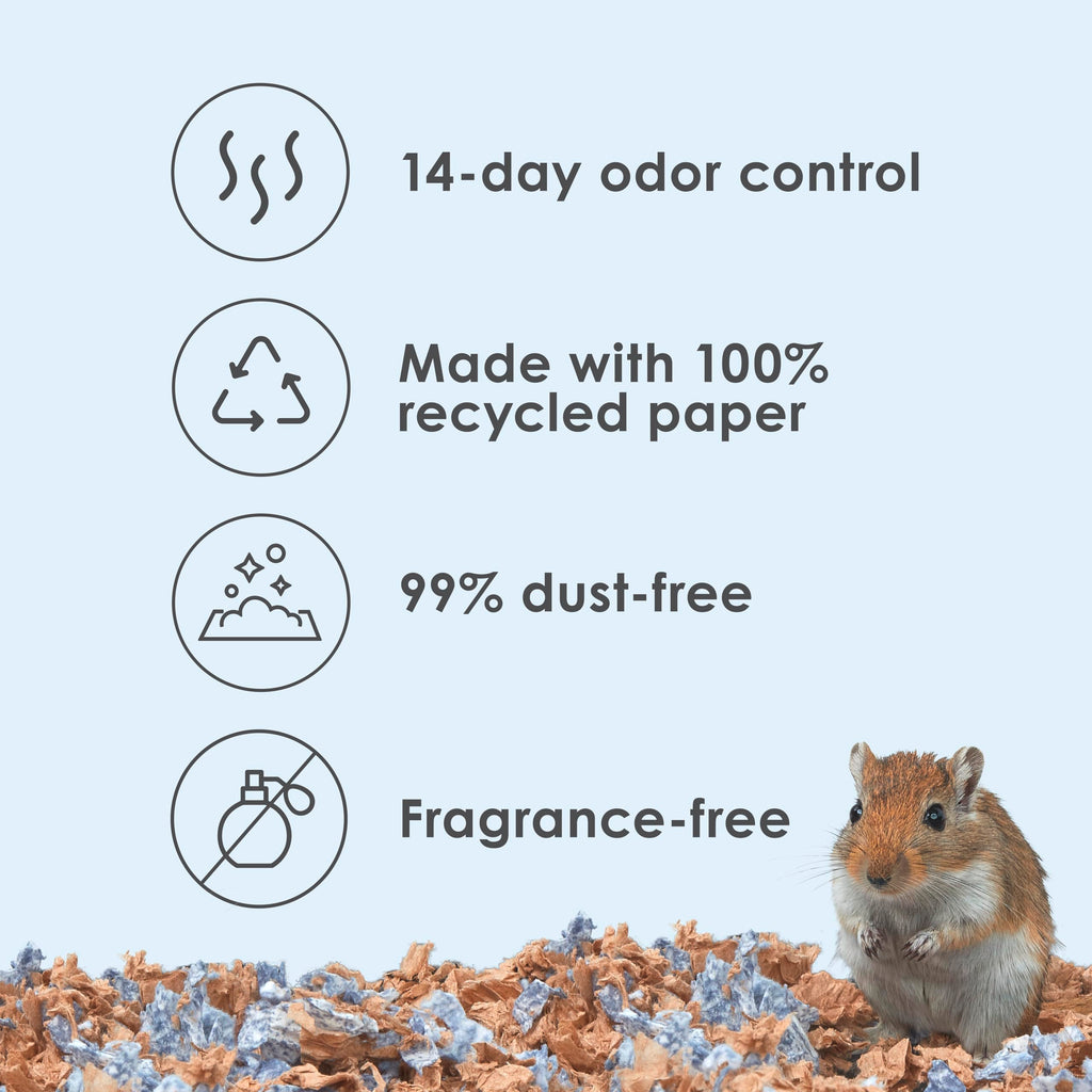 Kaytee Clean & Cozy Extreme Odor Control — Cama y Sustrato Absorbente con Control de Olores para Cobayos, Conejos, Hámsters, Jerbos y Chinchillas