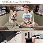 SHARLOVY — Funda Cubre Asiento Trasero para Auto con Extensión y Hamaca, Resistente a Mordidas para Perros