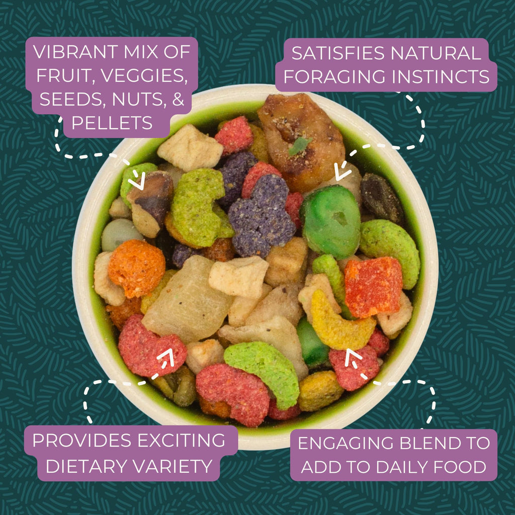 ZuPreem FruitBlend — Alimento en Pellets para Aves Medianas y Grandes (Loro, Conure, Caique, Gris Africano, Eclectus, Cacatúa Pequeña)