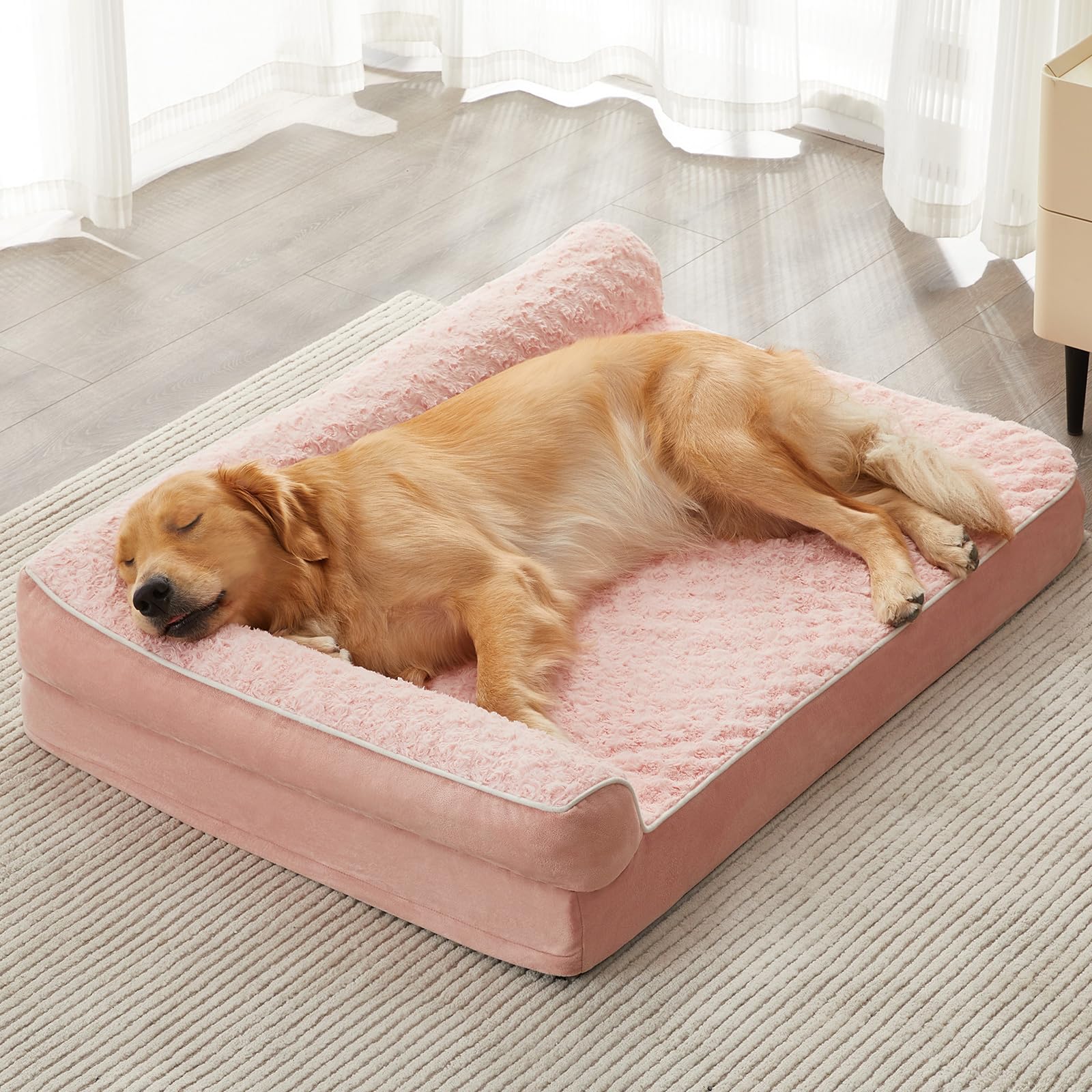 BFPETHOME — Cama Ortopédica Impermeable Estilo Sofá con Cubierta Lavable y Base Antiderrapante para Perros