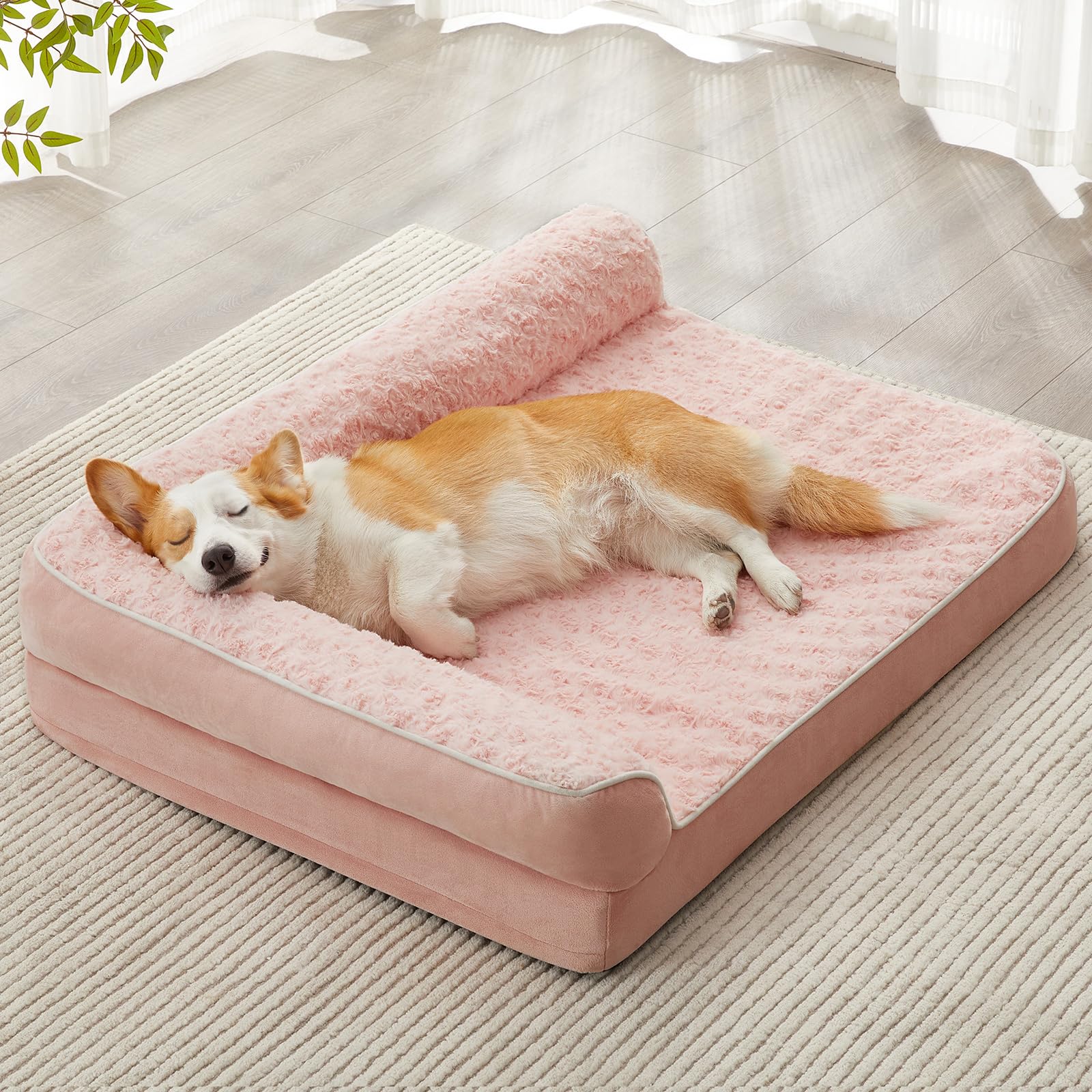 BFPETHOME — Cama Ortopédica Impermeable Estilo Sofá con Cubierta Lavable y Base Antiderrapante para Perros