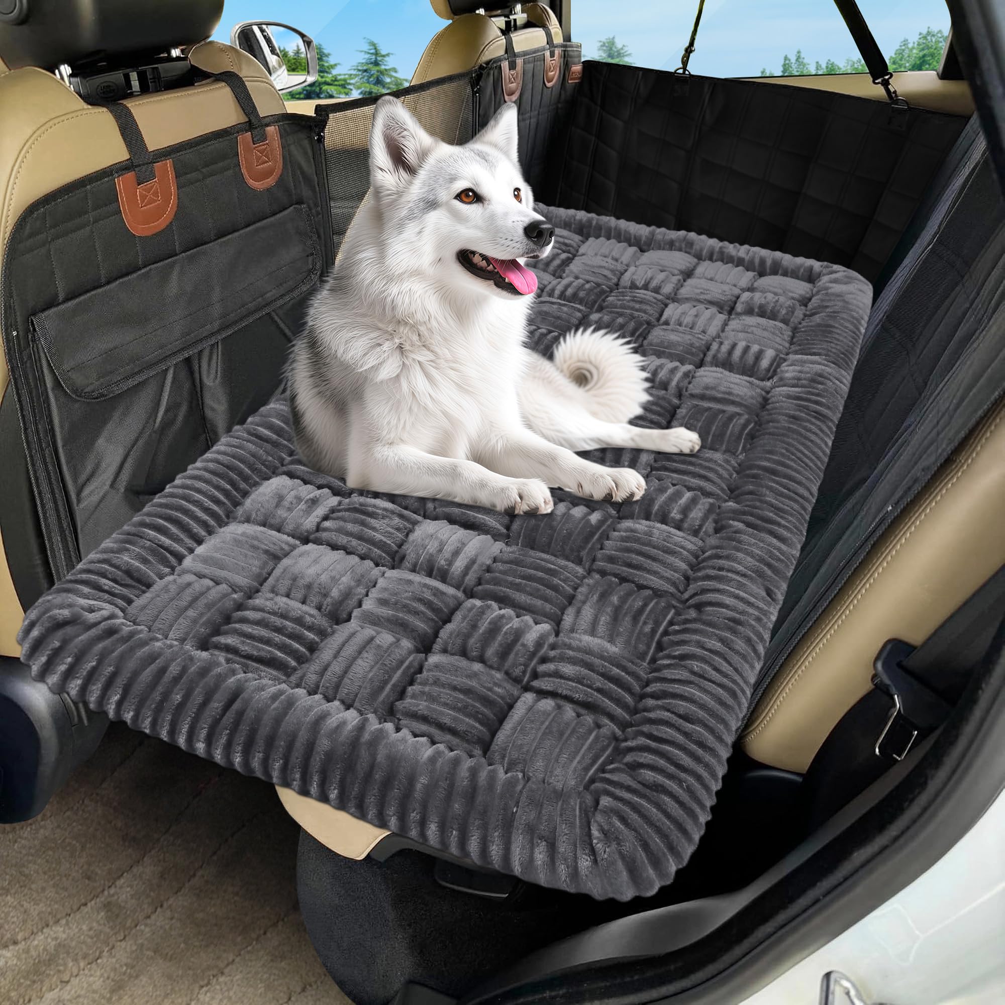 Loiion — Cama para Perro con Diseño Escocés y Funda Protectora para Sofá