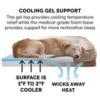 Furhaven Cooling Gel — Cama con Gel Refrescante para Perro