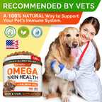 StrellaLab Fish Oil — Gomitas de Omega 3 para Perros con Alivio de Alergias, Comezón y Muda de Pelo