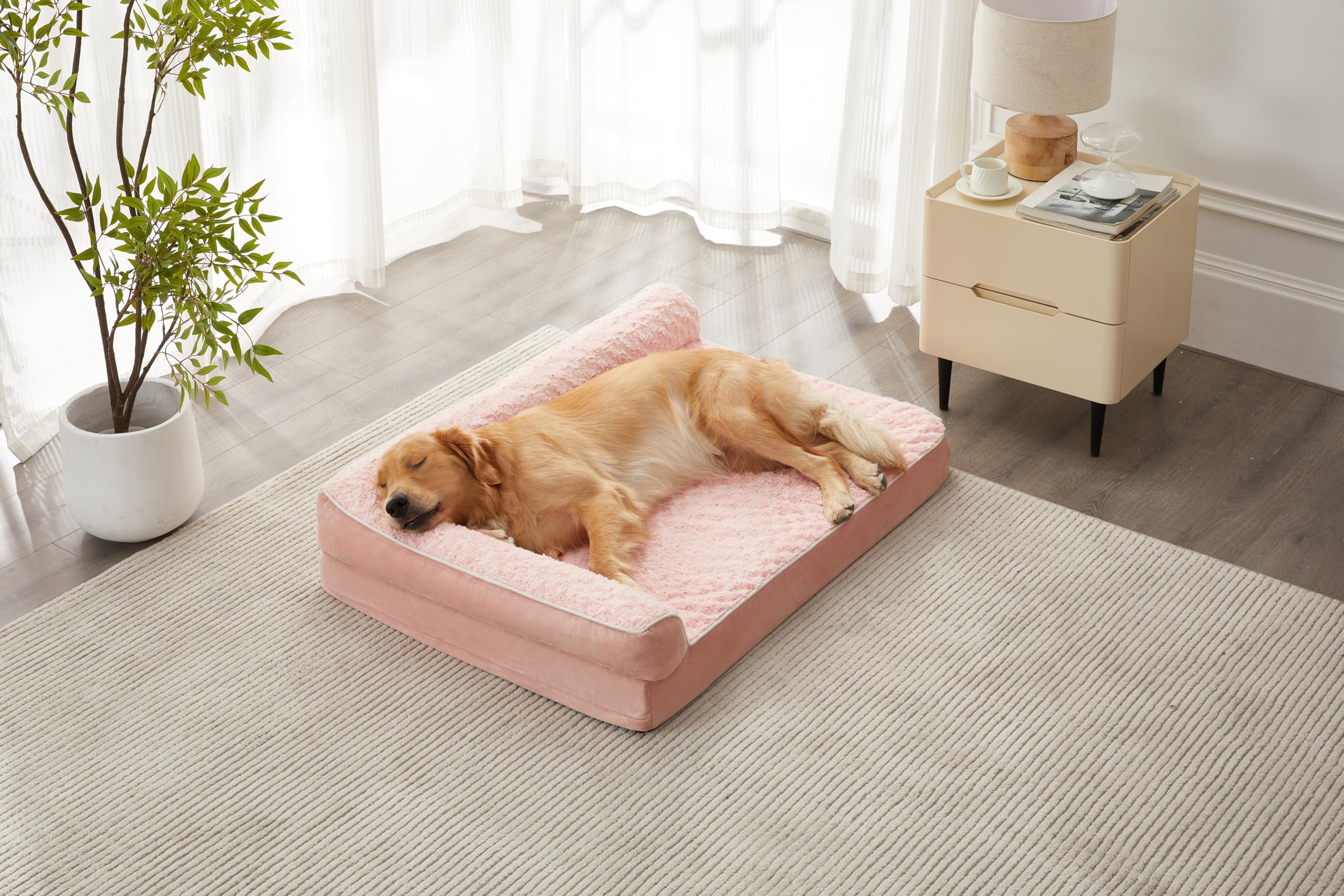 BFPETHOME — Cama Ortopédica Impermeable Estilo Sofá con Cubierta Lavable y Base Antiderrapante para Perros