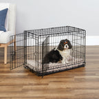 New World — Jaula para Perro Plegable de Metal con Doble Puerta