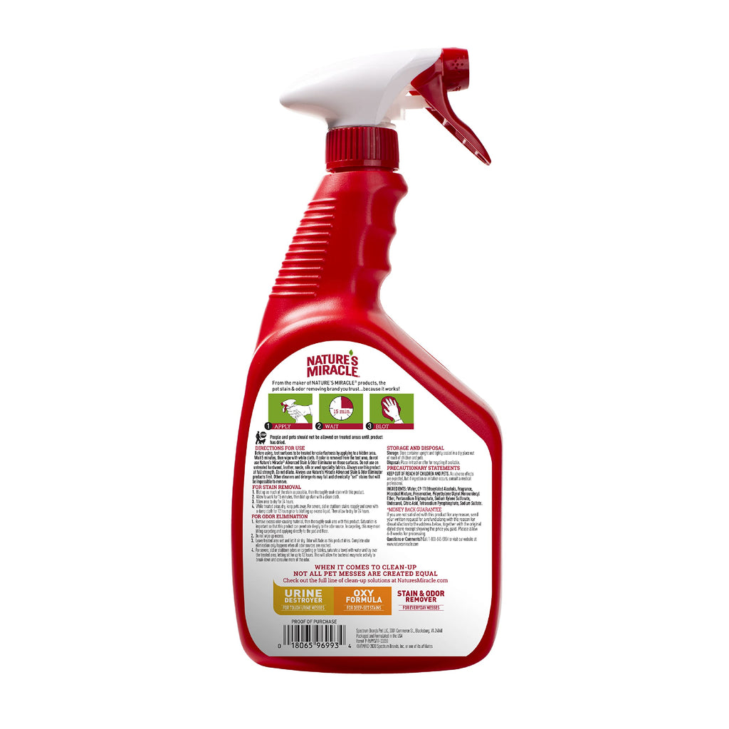 Nature's Miracle Advance — Eliminador de Manchas y Olores para Gato