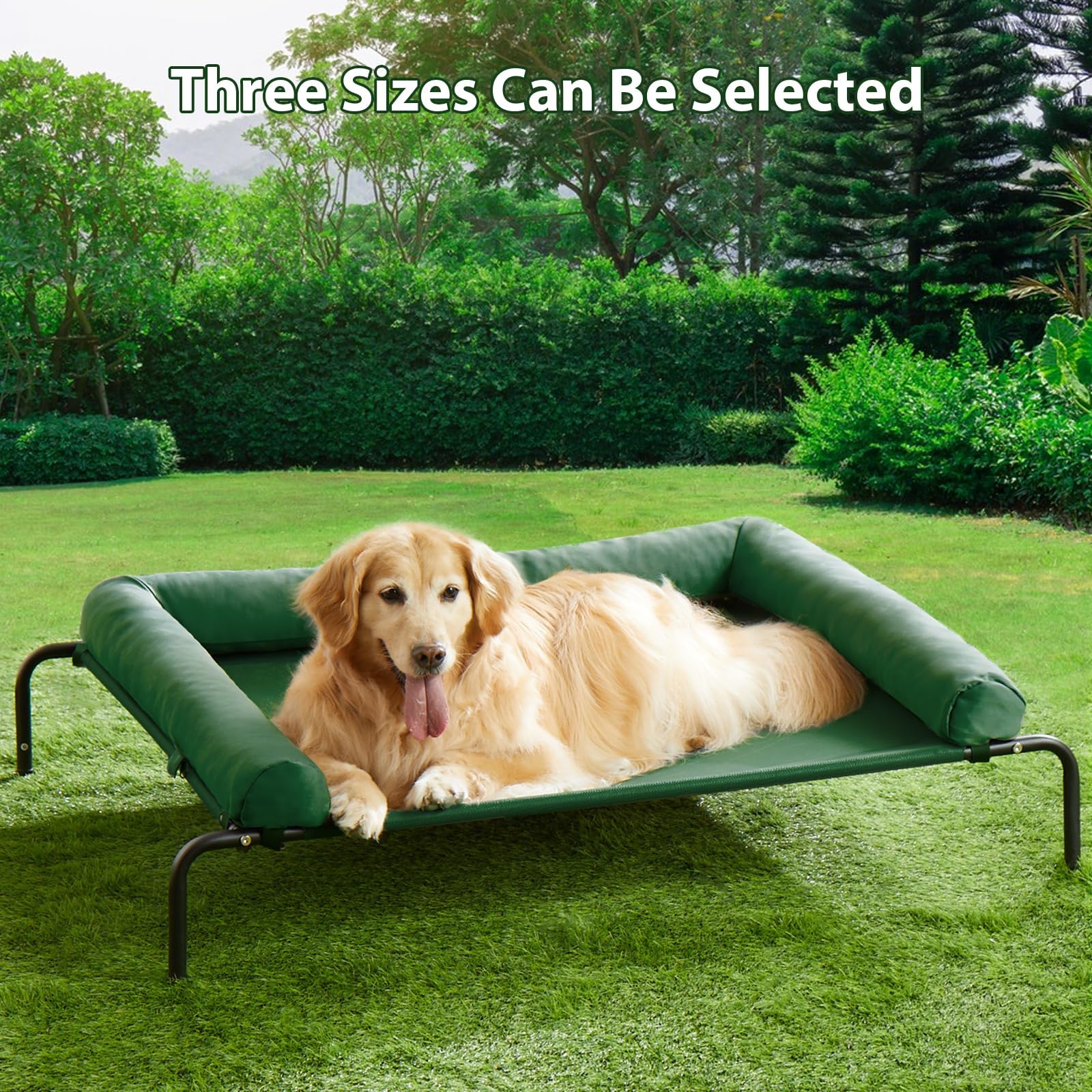 RRPETHOME — Cama Elevada Refrescante con Malla Transpirable y Patas Antideslizantes para Perros Grandes