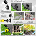 Jasonwell — Alberca Plegable y Portátil para Perros, Gatos y Niños | Tina de Baño Antiderrapante sin Inflado