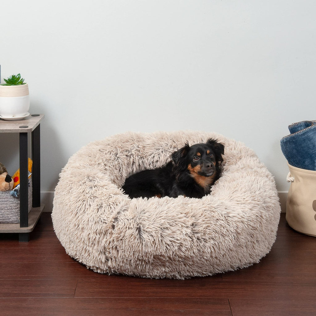FurHaven Calming Cuddler — Cama Donut Calmante de Peluche para Perros y Gatos