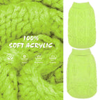 Suéter Tejido Térmico con Cuello Alto para Perros — Jersey Clásico de Punto Cable Cálido para Cachorros y Gatos Pequeños, Medianos y Grandes