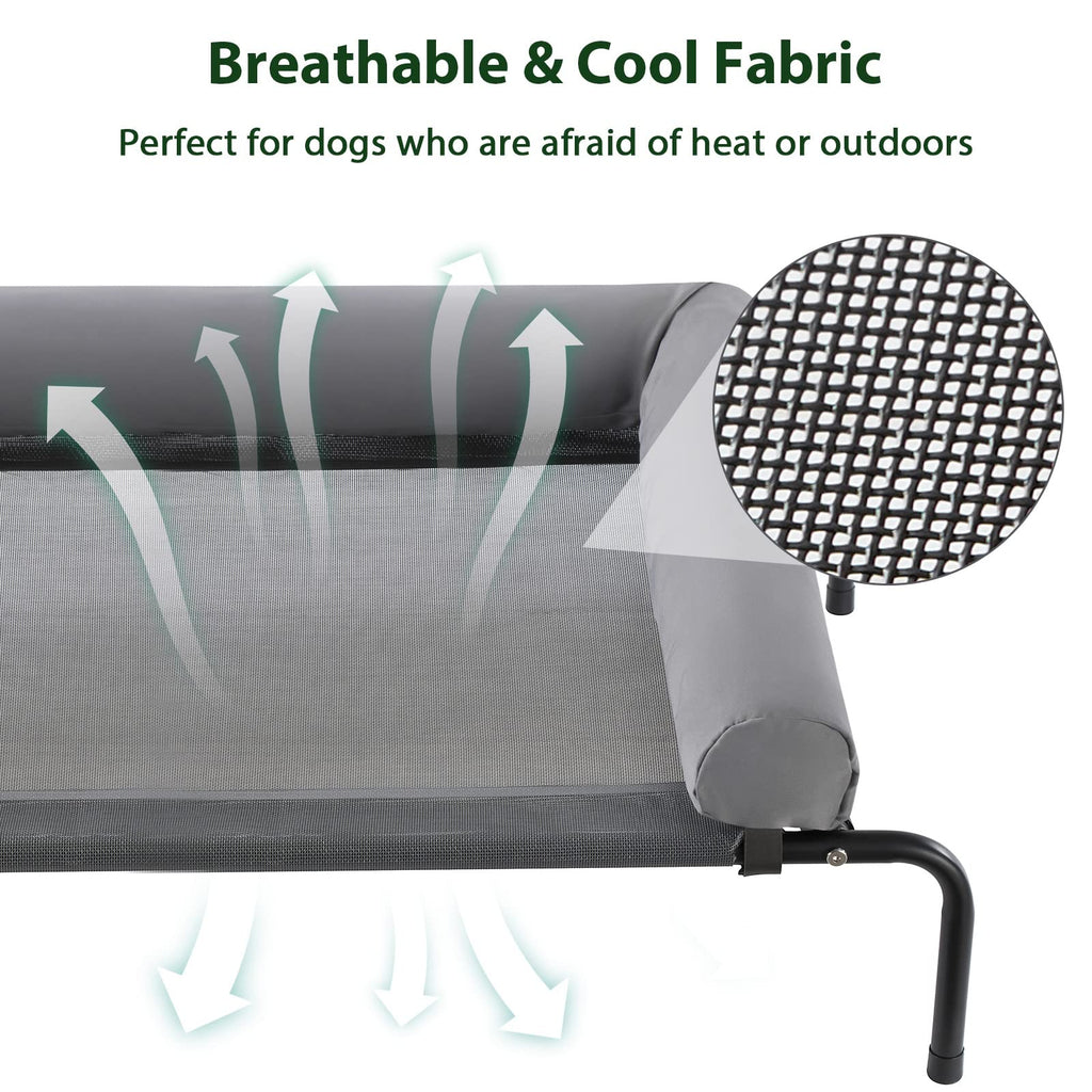 RRPETHOME — Cama Elevada Refrescante con Malla Transpirable y Patas Antideslizantes para Perros Grandes