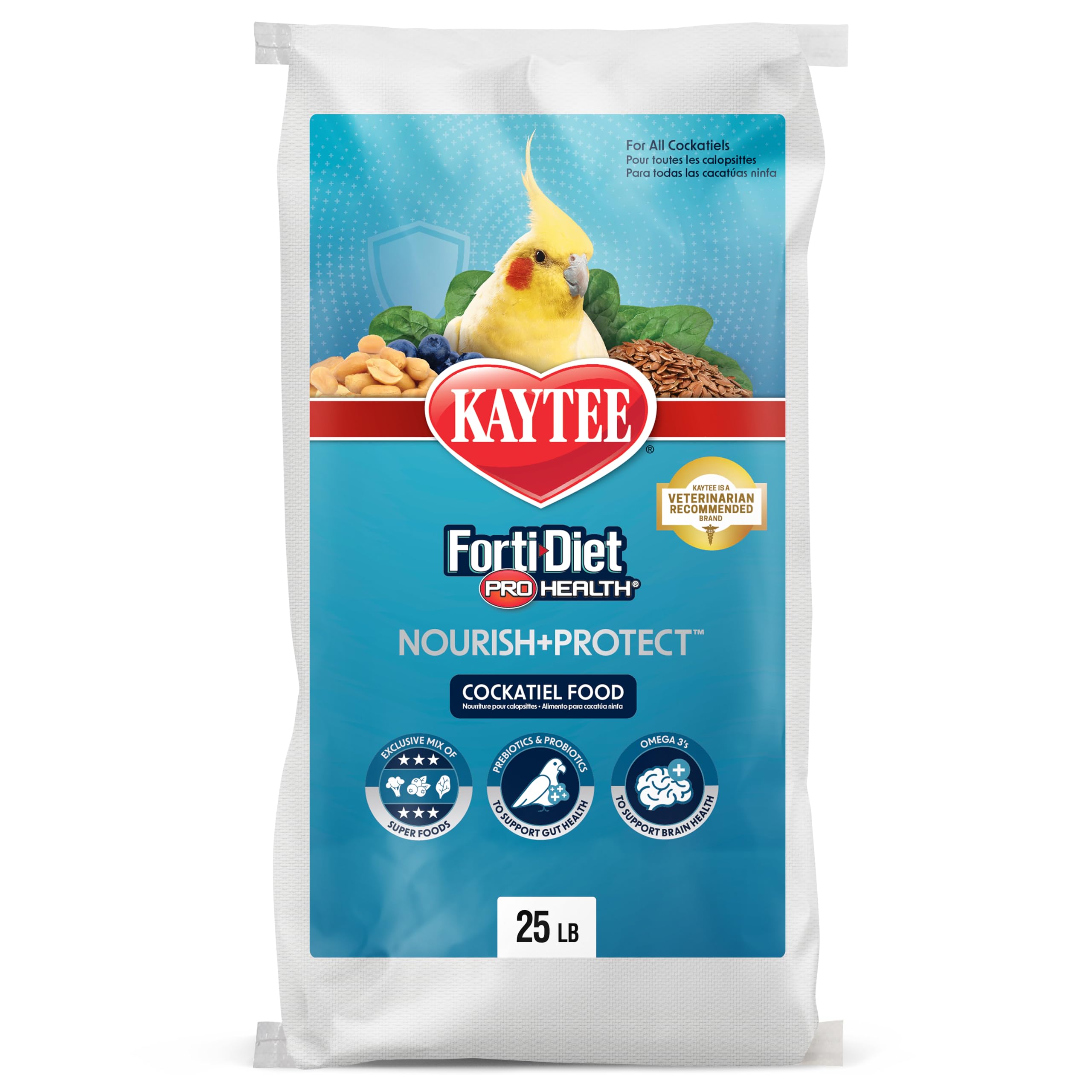 Kaytee Forti-Diet Pro Health Nourish+Protect — Alimento Nutritivo y Protector para Cacatúa