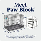 MidWest iCrate — Jaula Plegable de Doble Puerta con Divisor para Perros Medianos
