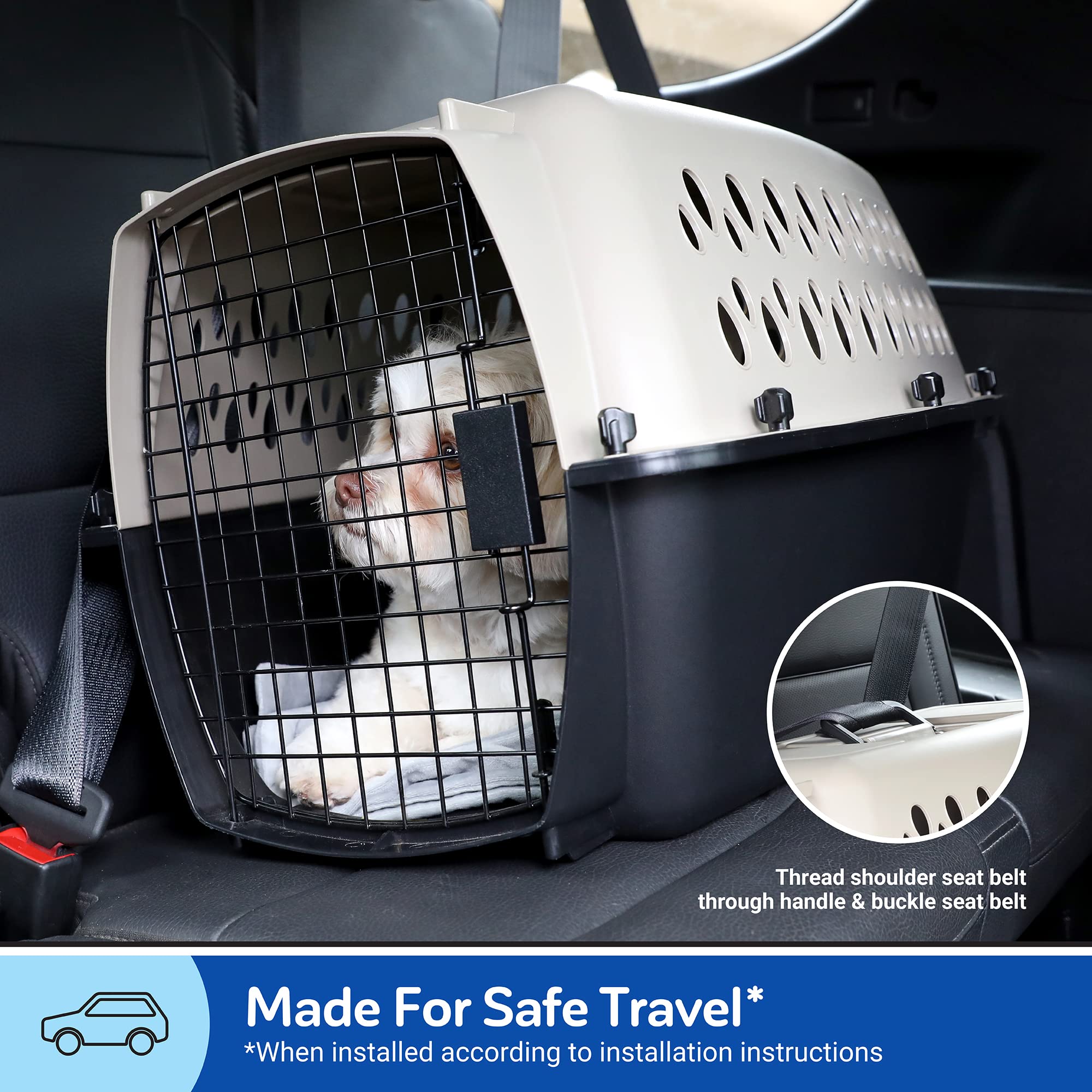 Petmate Vari Kennel — Jaula Transportadora Resistente para Perro