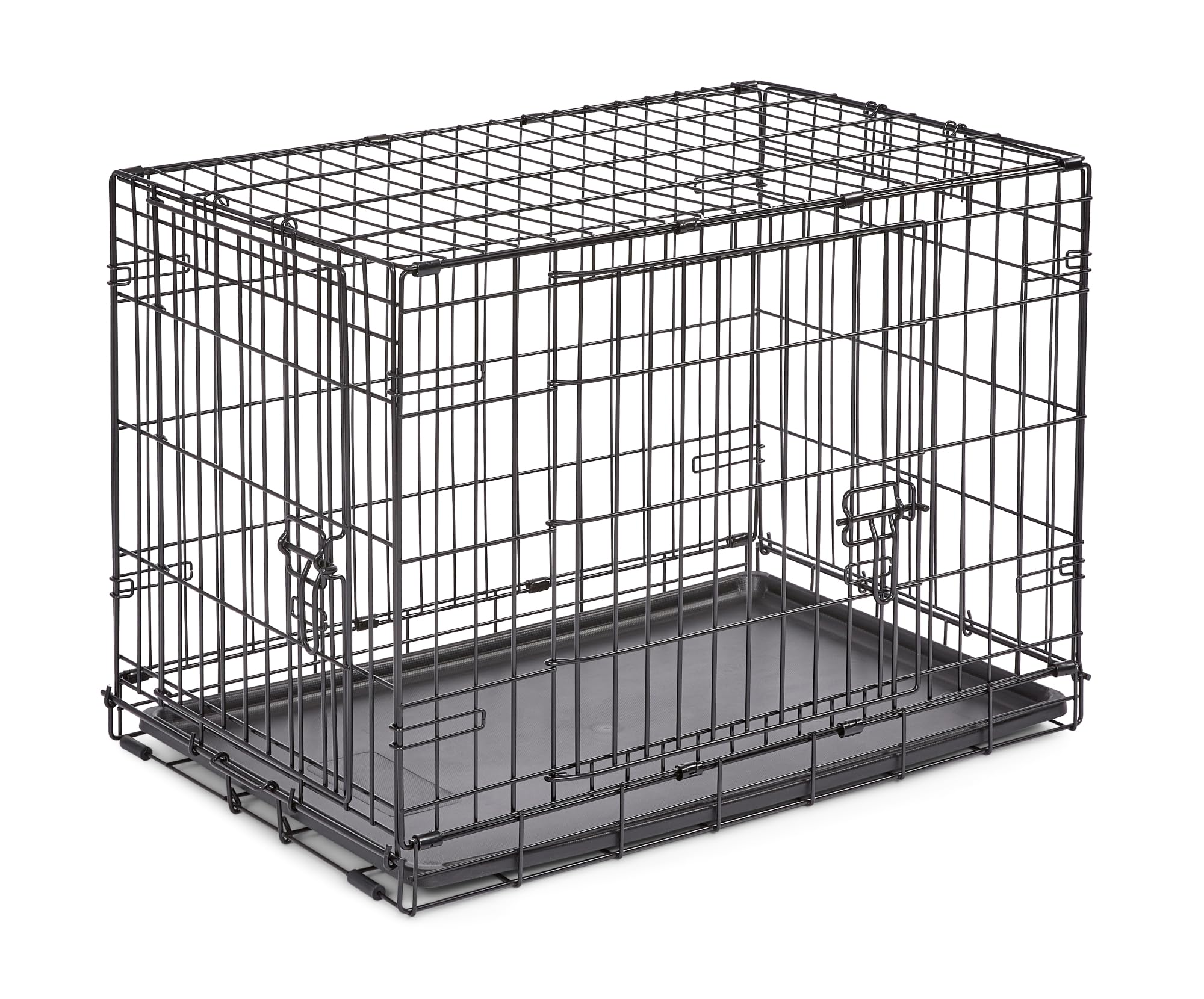 New World — Jaula para Perro Plegable de Metal con Doble Puerta