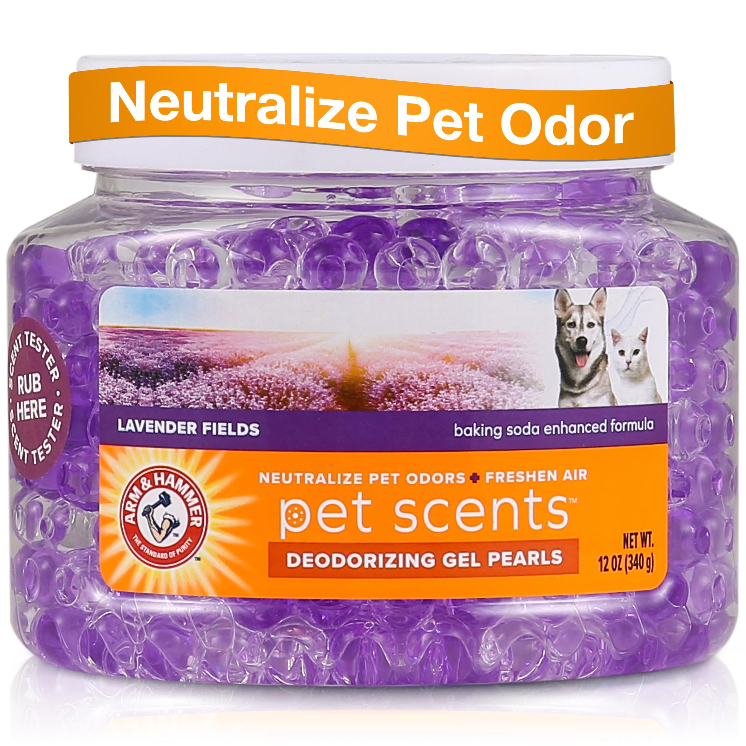 Arm & Hammer Pet Scents — Perlas Desodorizantes en Gel para Ambiente con Bicarbonato de Sodio, Aroma Brisa Fresca, para Hogares con Mascotas
