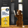 PROTECTO Heavy Duty Door Protector from Dog Scratching, Clear Door Scratch Protector, Easy & Quick to Install on Window, Wall, Screen & Sliding Doors, Cat Scratch Guard for Indoors Outdoors