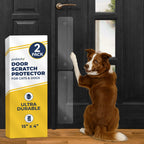 PROTECTO Heavy Duty Door Protector from Dog Scratching, Clear Door Scratch Protector, Easy & Quick to Install on Window, Wall, Screen & Sliding Doors, Cat Scratch Guard for Indoors Outdoors