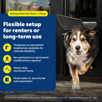 PetSafe Doggy Door — Puerta para Perros en Puertas Corredizas de Vidrio con Altura Ajustable