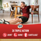 Move Free Ultra Triple Acción — Suplemento de Colágeno Tipo II para Soporte de Articulaciones, Cartílago y Huesos en Perros